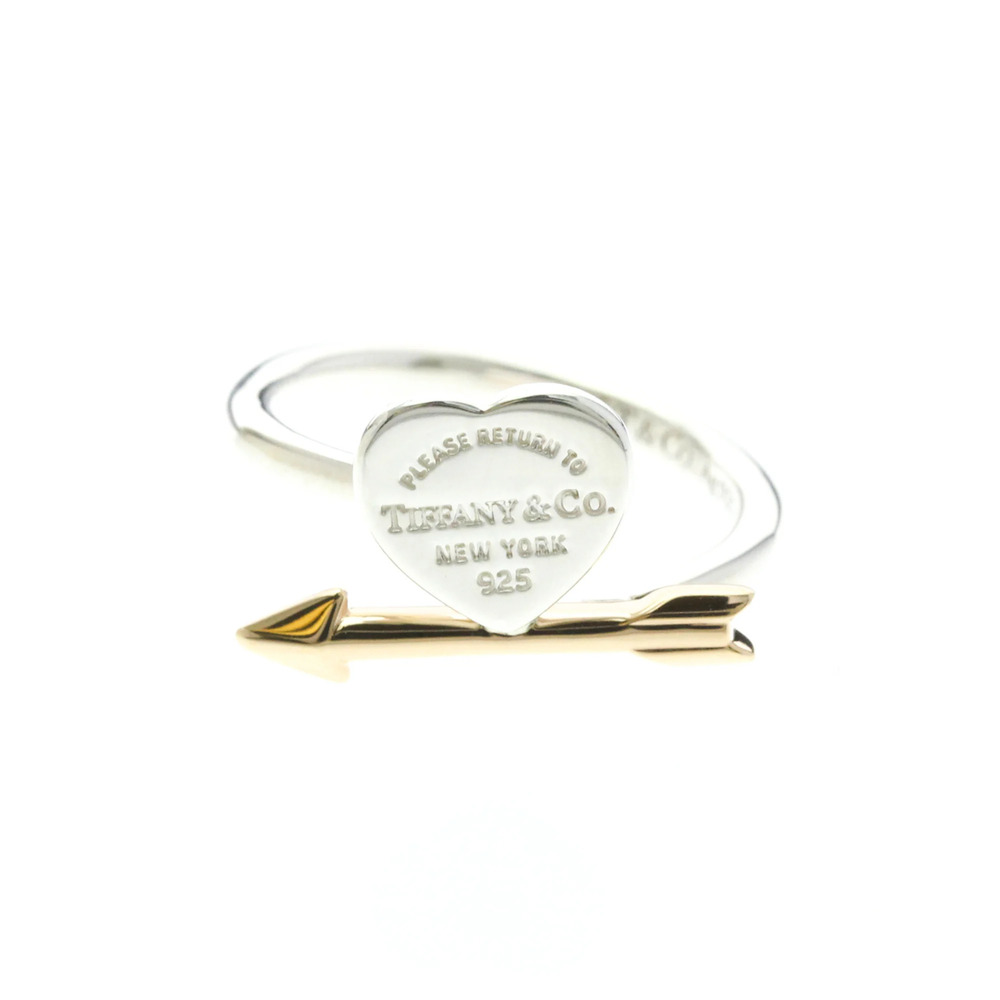 Tiffany Lovestruck Ring Pink Gold (18K),Silver Fashion No Stone Band Ring Sil...